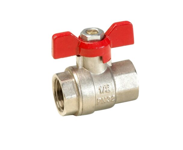 10104 FF Ball Valve with Butterfly Handle